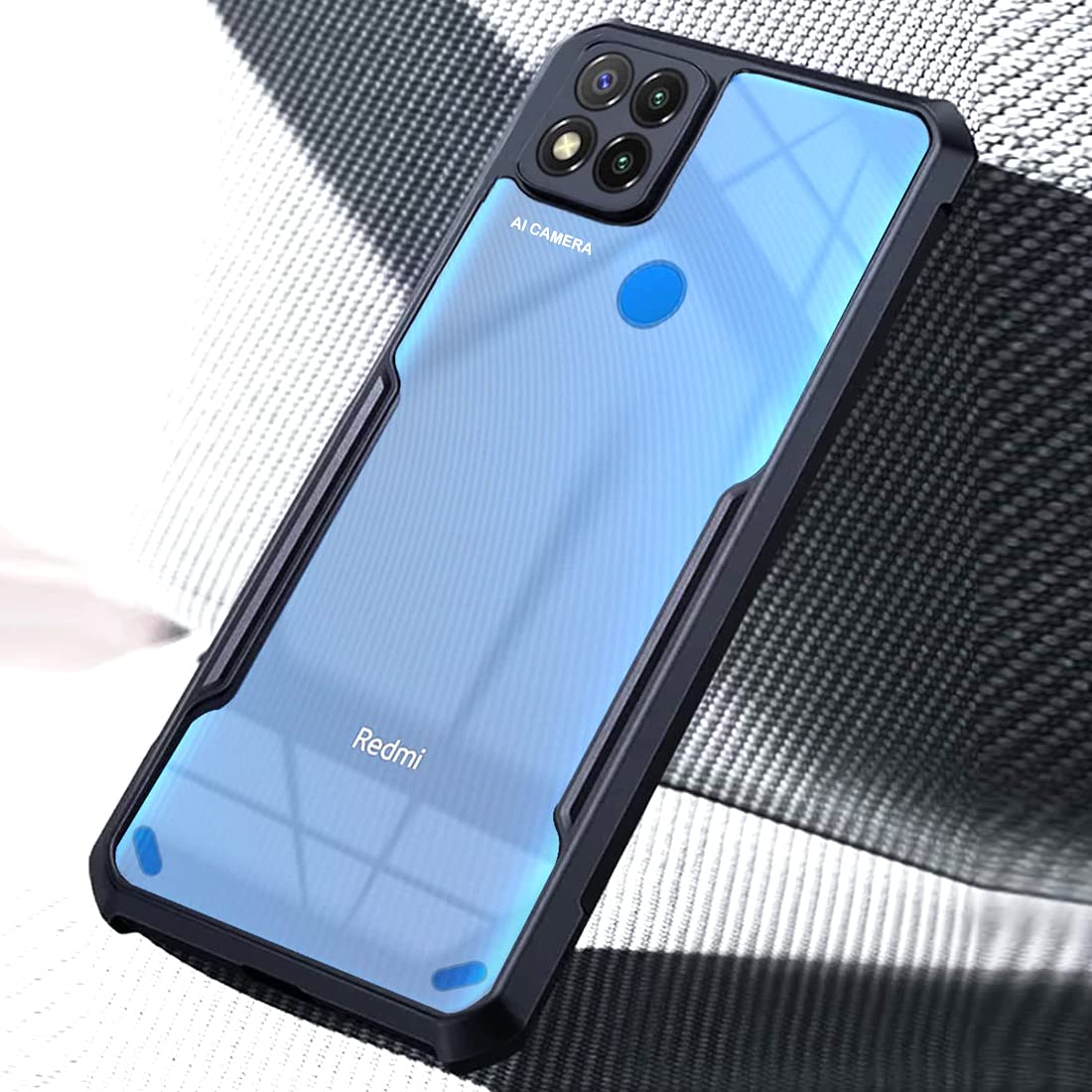 Fashionury TPU+Plastic Shockproof Clear Mi Redmi 9 / Redmi 9 Activ/Poco C31 Back Cover Case | 360 Degree Protection | Transparent Back Cover Case For Mi Redmi 9 / Redmi 9 Activ/Poco C31 (Black Bumper) (B0B3ML51VS) Amazon Price History, Amazon Price Tracker