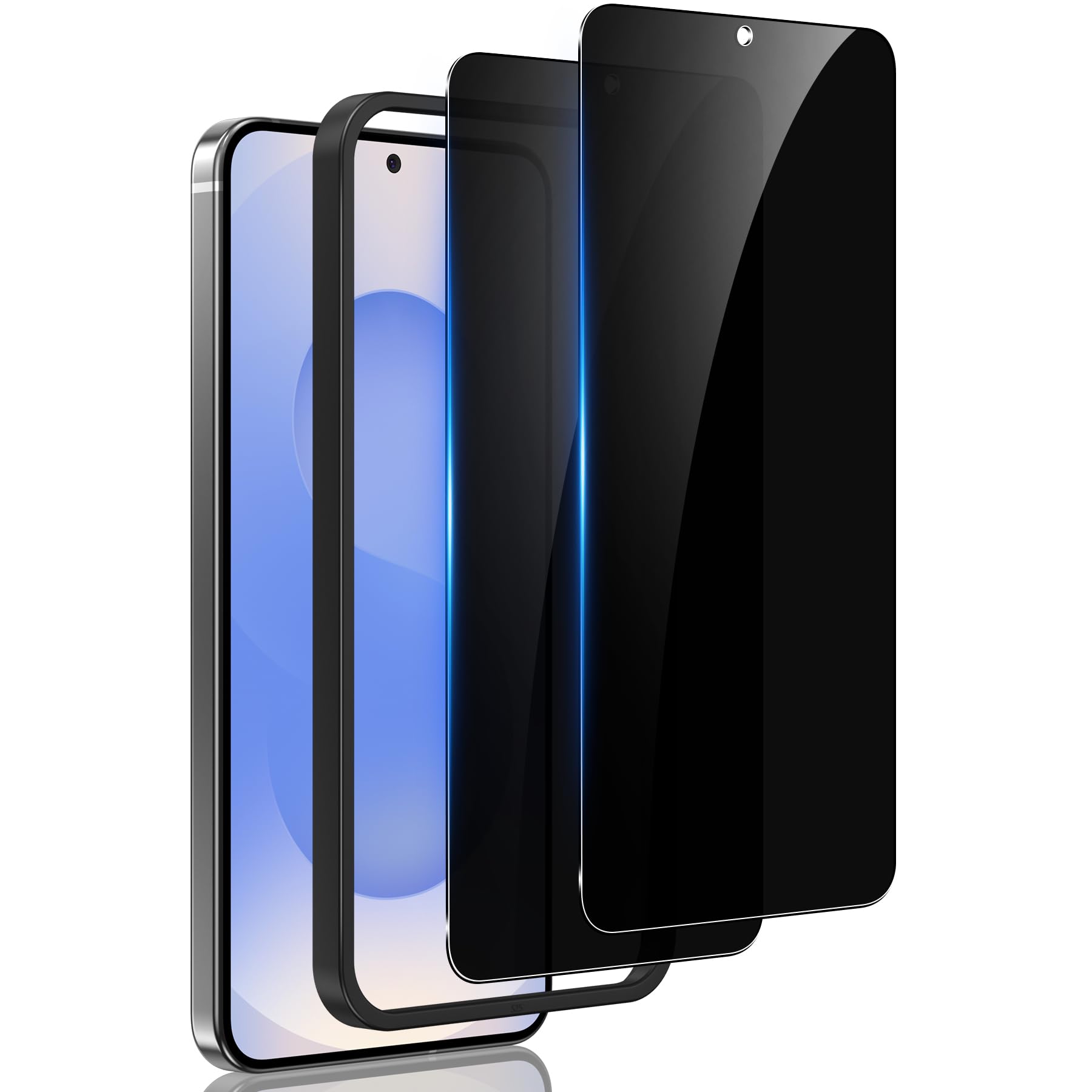Photo 1 of WYQLTD 2 Pack for Samsung Galaxy S25 FE Privacy Screen Protector Glass