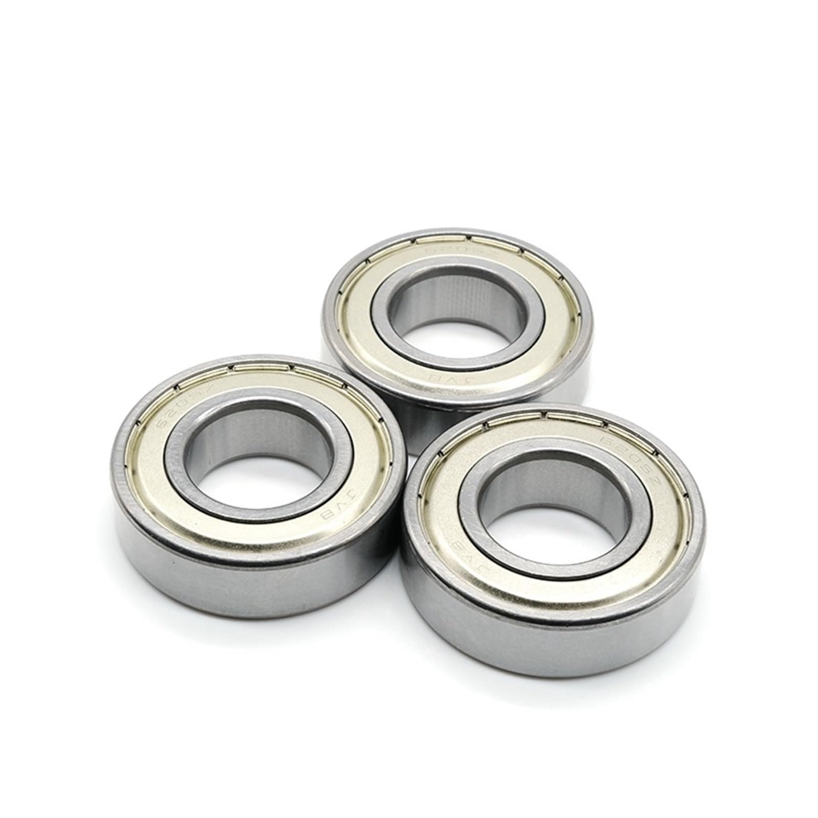 Rodamiento de bolas de ranura profunda 6205 ZZ 25 x 52 x 15 mm Rodamiento de bolas sellado con protección metálica 6205ZZ 6205-2Z 2 piezas