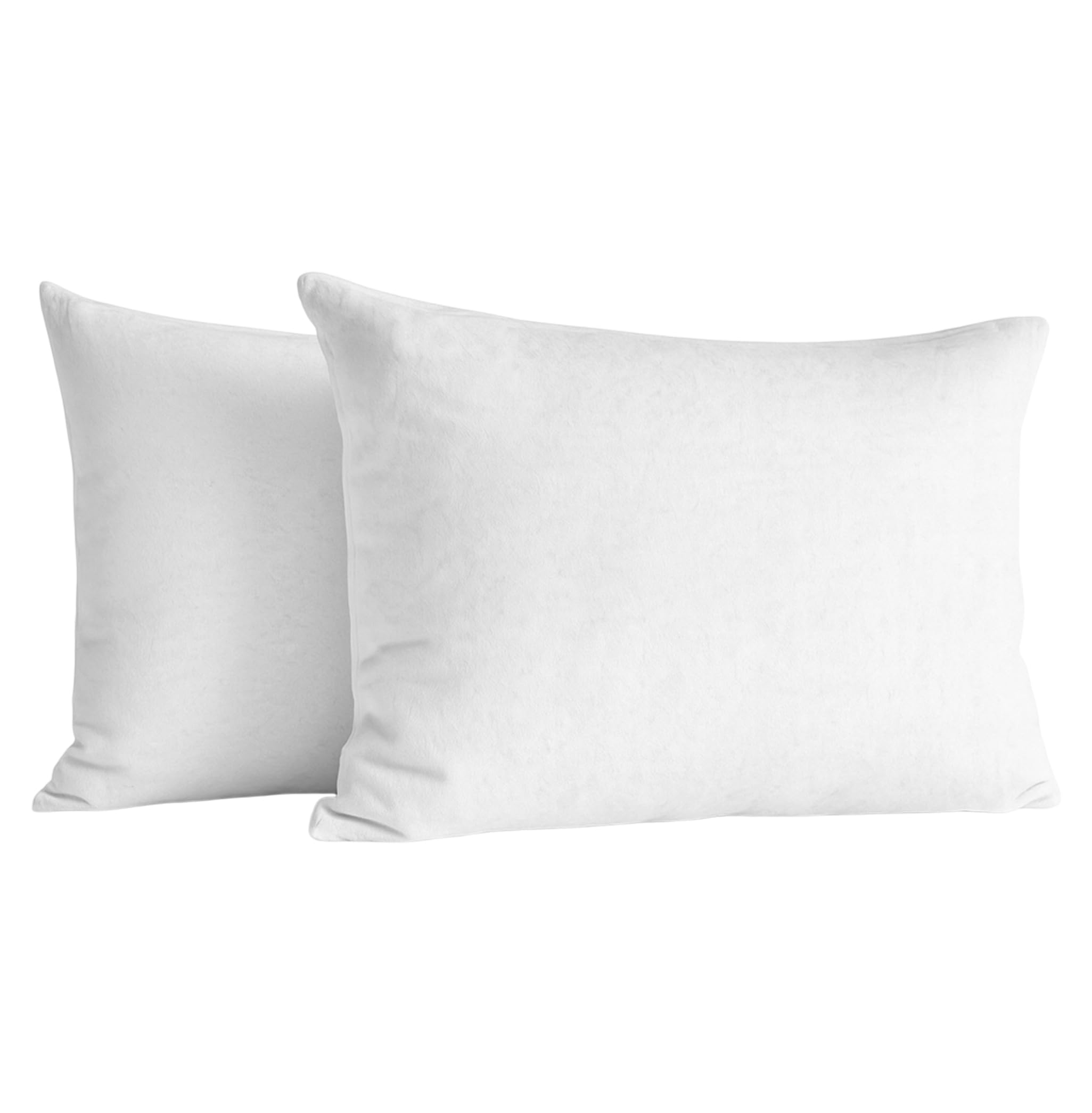 Egypto White 100% Brushed Cotton Thermal Flannelette Pillowcase Pair - Soft, Cozy, Warm, Thermal Pillow Covers For Home, Bedroom Décor,