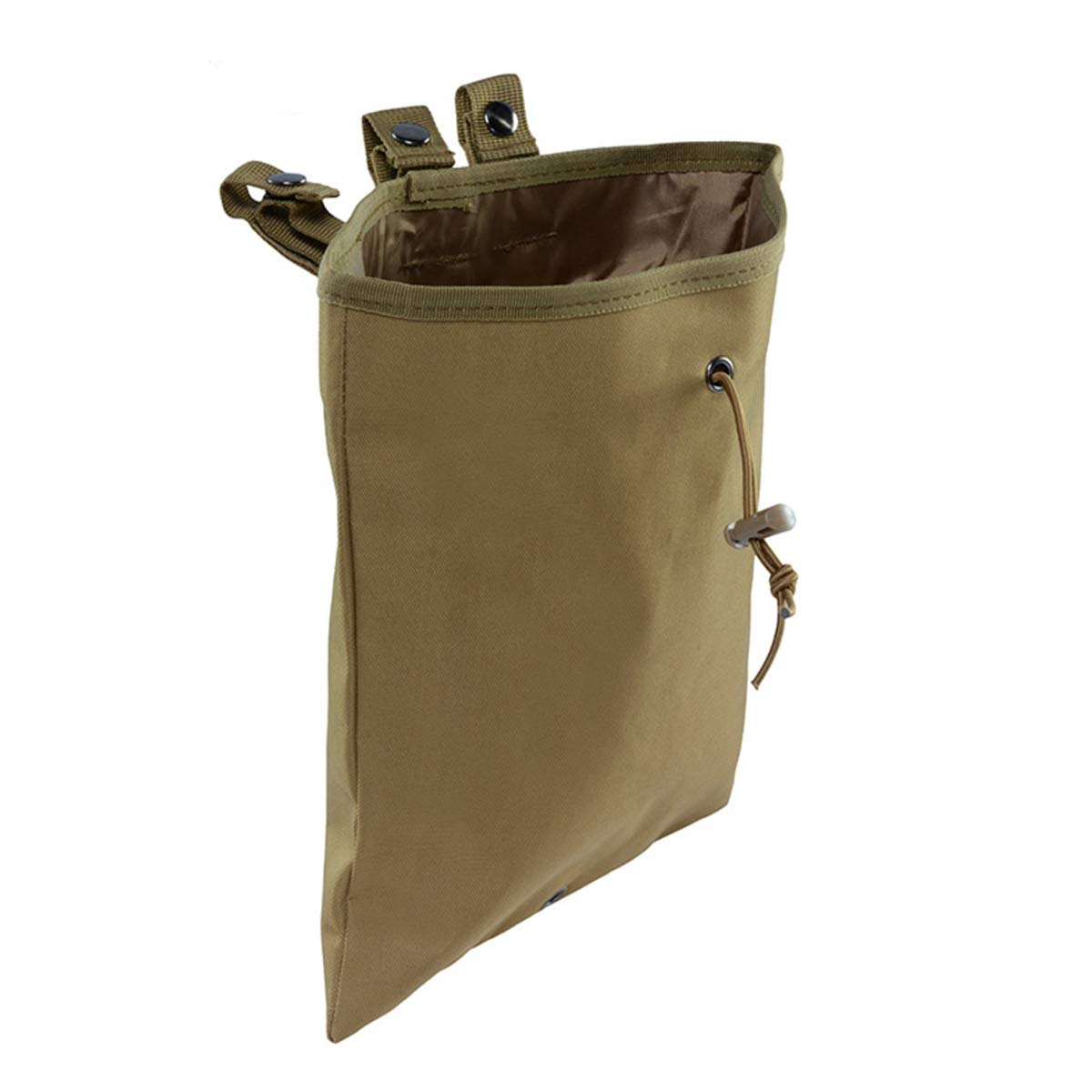 BraveHawk OUTDOORS MOLLE Dump Pouch, 900D Nylon Oxford Tactical Waterproof Drawstring MAG Magazine Recovery Utility Drop Pouch Hunting Bag Military Accessories