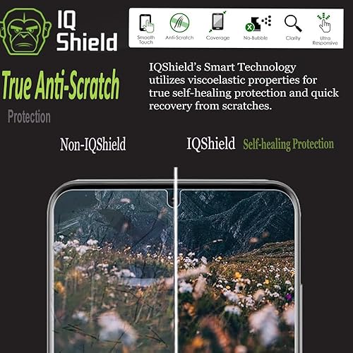 Miniatura 6 de Protector de pantalla IQ Shield compatible con Samsung Galaxy S21 Ultra (6,8 pulgadas) (3 paquetes) (compatible con fundas) Funciona con escáner de