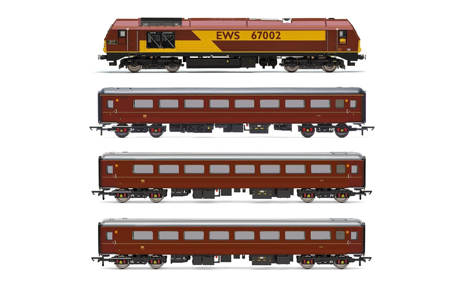 Hornby Diesel Train - R30251 EWS Business Train Pack - Era 10 00 Gauge Locomotives, Engine Models for Adults - 1:76 Scale Model Gift