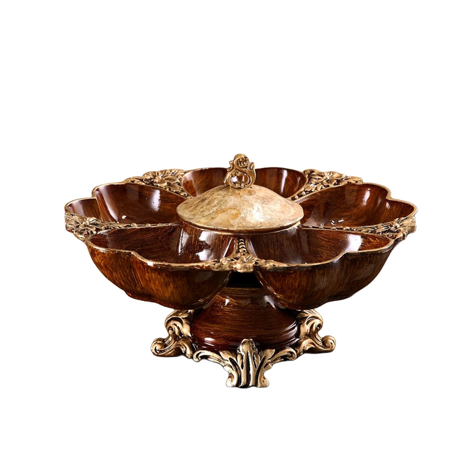 ROHCGHC snack tray， Nuts Storage Platter Tray, Divided Serving, Party Appetizer Container with Compartments