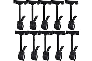 Rotatable Plastic Rack Clips for Displaying Merchandise