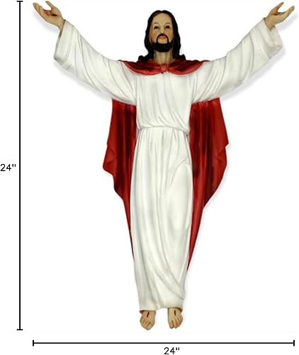 Miniatura 2 de GCK 24" Resurrección resucitada de Jesucristo Estatua de pared Imagen Jesús Resucitado