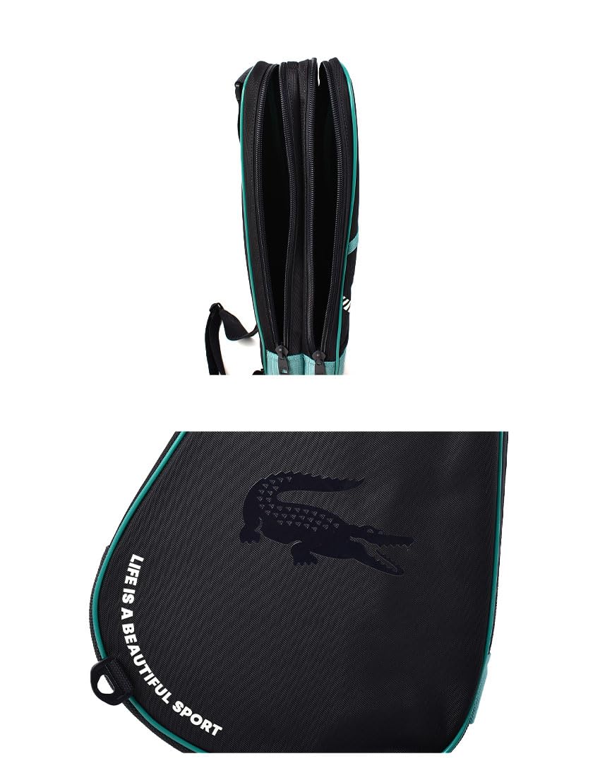 新品未使用　ラコステ　テニスバック Amazon | [ラコステ] PADDLE CROSSOVER NH4855BW ラケットバッグ