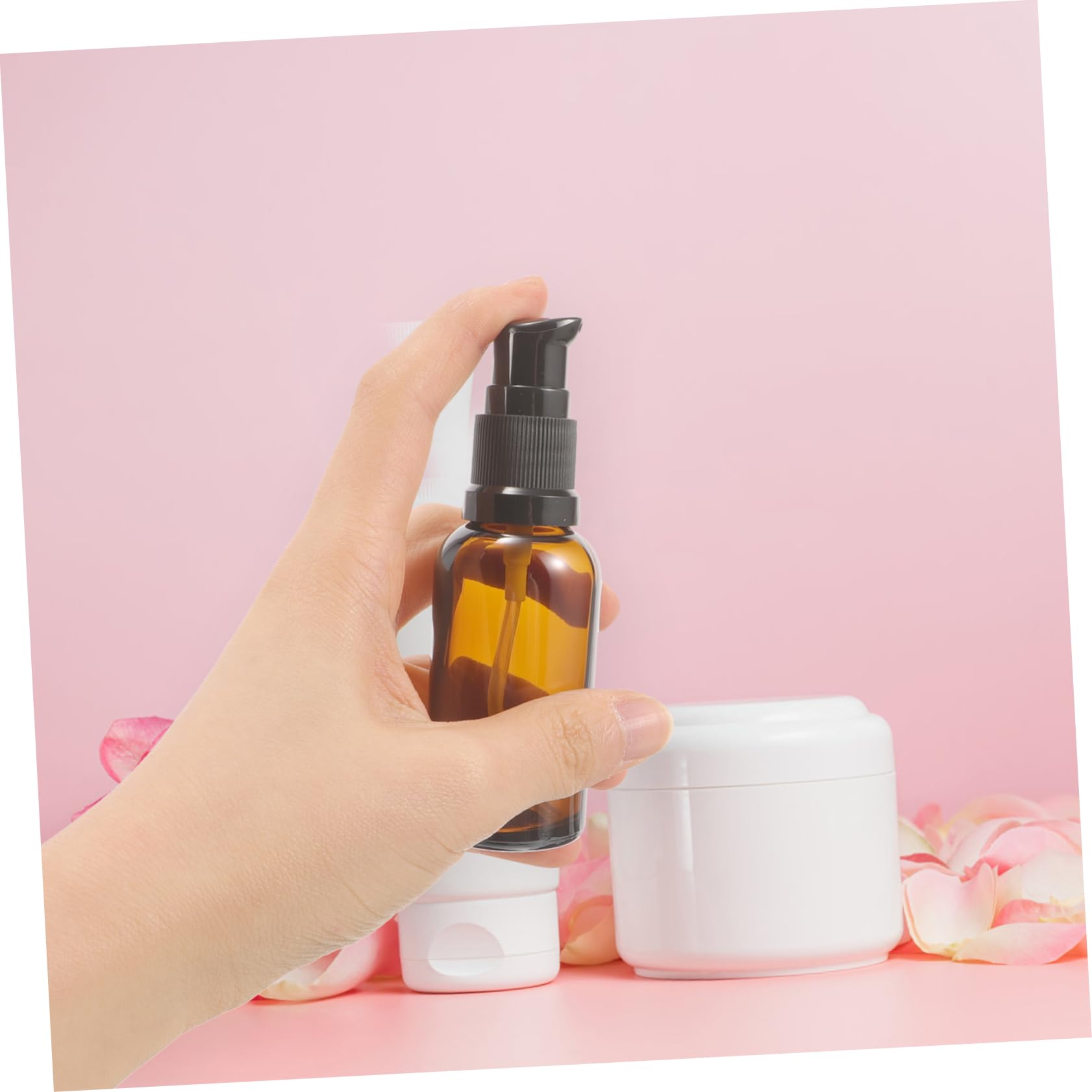 VICASKY 3 Set Bottiglie Viaggio Contenitori Ricaricabili Per Lozioni E Cosmetici Bottiglie Con Pompa Per Viaggi E Leggere E Sicure Per Borse E Valigie 6 Pezzi*3