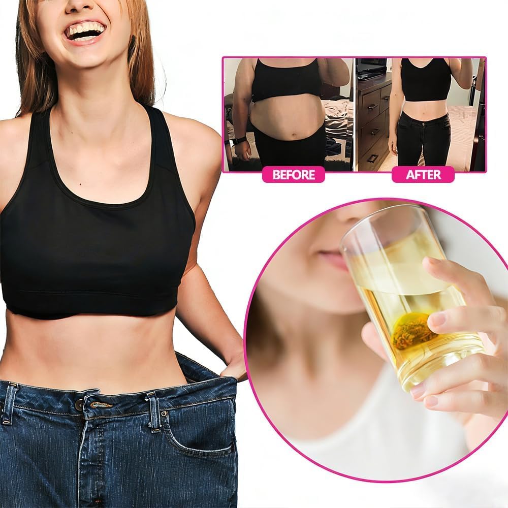 Té Detox de Melocotón para Adelgazar, Natural, Digestivo, Sin Laxantes, Vegano, 28 Bolsitas