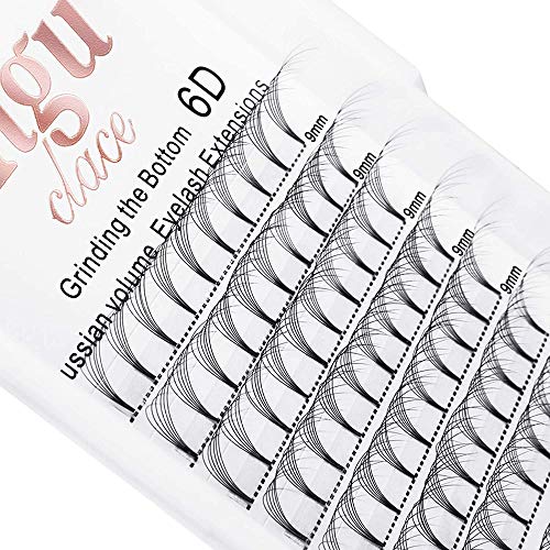 6D Russian Volume Eyelash Extenisons 0.07 D 9mm Short Premade Fans Lash|Single 8-20mm Mix 9-16mm 12-15mm 3D 4D 5D 6D 7D 8D C/D 0.07/0.10mm|(6D 0.07 D 9mm)
