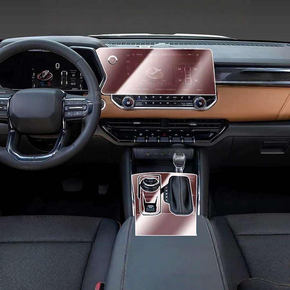 Pellicola Protettiva Trasparente in TPU per la Console Centrale dell'abitacolo dell'auto, per Canyon 2024 2025, AntiGraffio.