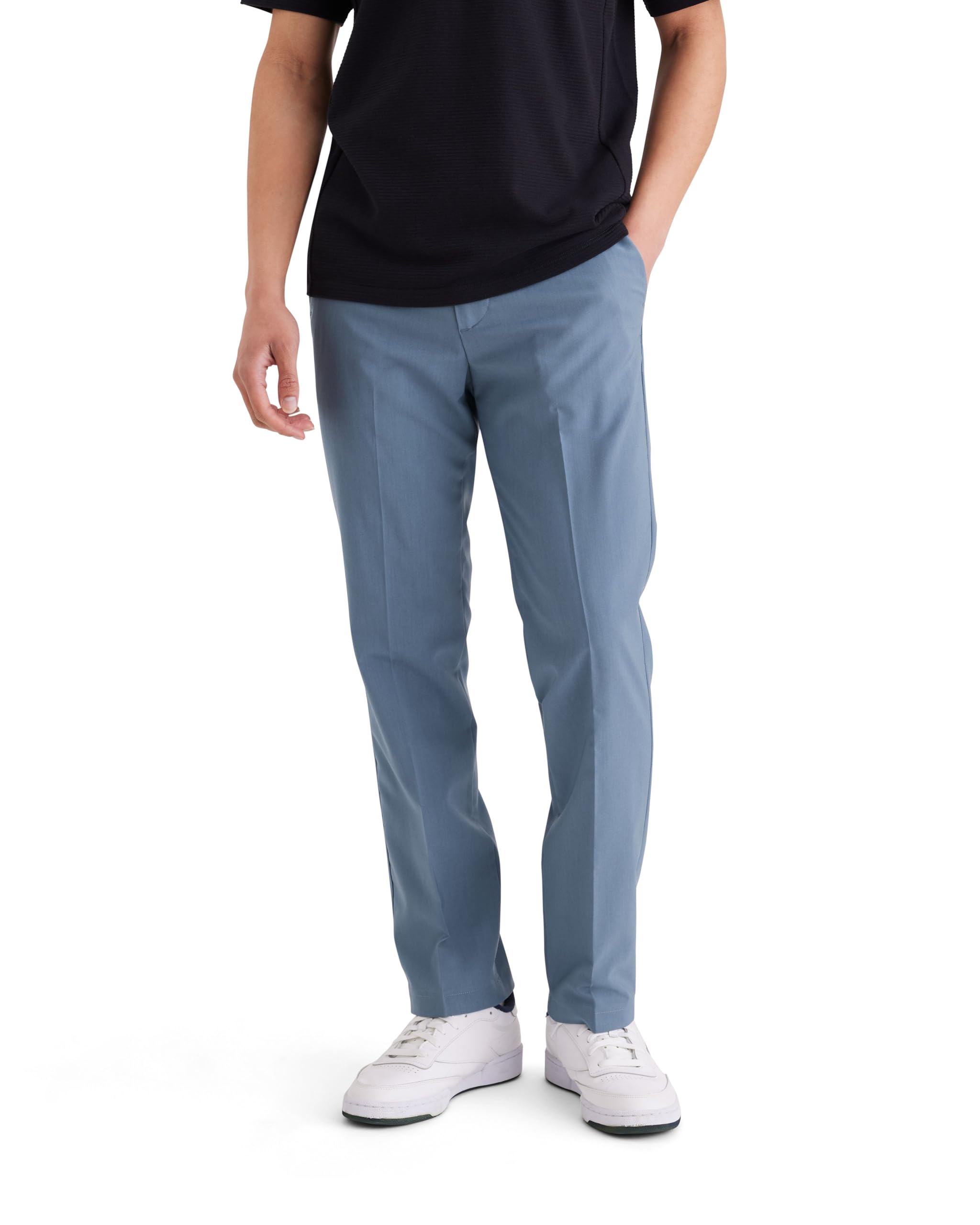 Dockers Men's GO Signature Khaki Slim Bottoms, Bluefin, 33W 34L