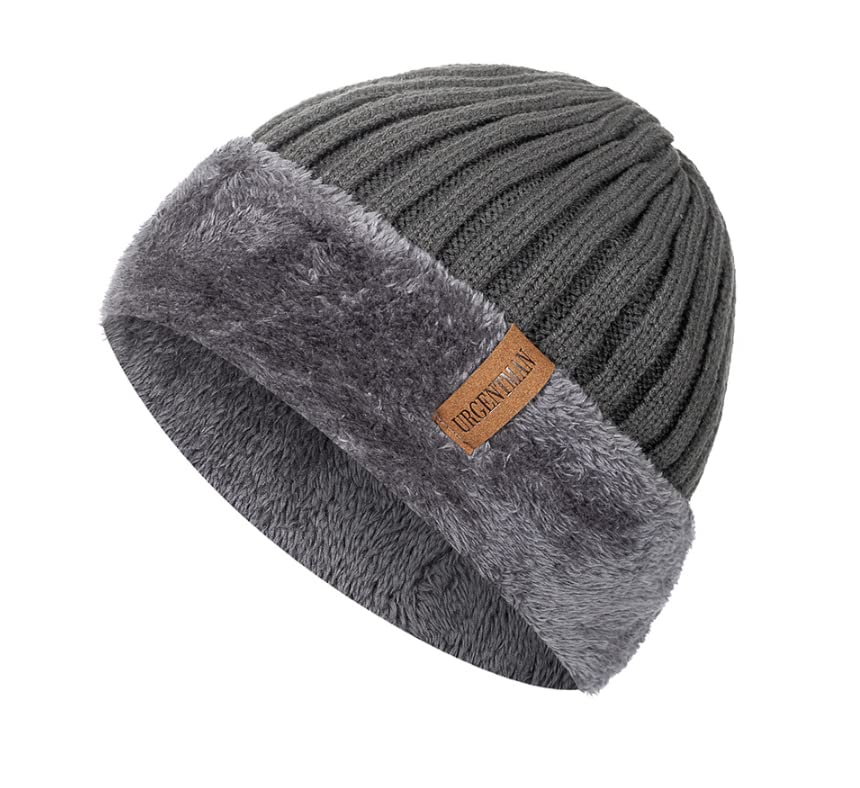 Hombres y mujeres general grueso invierno Cap cálido más forro de piel solapa Cap Beanie hombres y mujeres general cálido al aire libre punto Cap, rosso, Talla única
