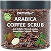 100-Natural-Arabica-Coffee-Scrub-with-Organic-Coffee-Coconut-and-Shea-Butter-Best-Acne-Anti-Cellulite-and-Stretch-Mark-treatment-Spider-Vein-Therapy-for-Varicose-Veins-Eczema-10-oz 100% Natural Arabica Coffee Scrub with Organic Coffee & Shea Butter - Best body scrub 10 oz
