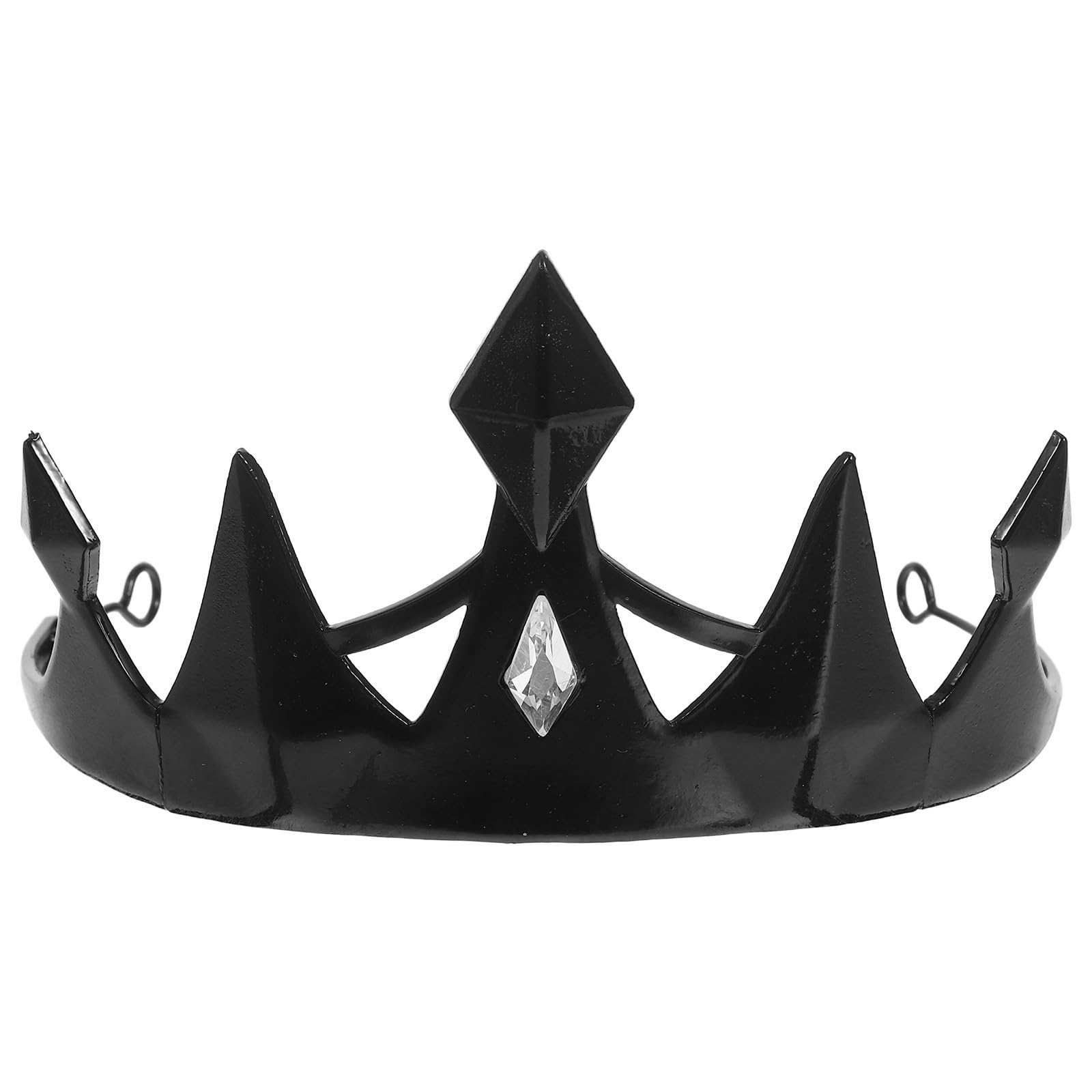 Healeved 4 Sztuki Metalowy Diadem Halloweenowy Chłopiec Dziewczynka z Cyrkoniami Gotycka Korona Królowej Cosplay i Imprezową Zabawę Trwała Kostiumowa Ozdoba Głowę Przedstawienia i