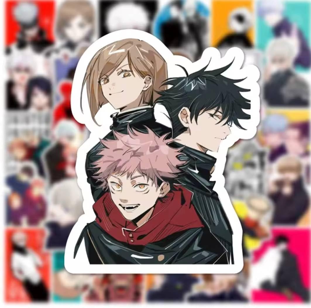 Amazon.co.jp: 呪術廻戦 ステッカー 50枚セット, アニメキャラクター