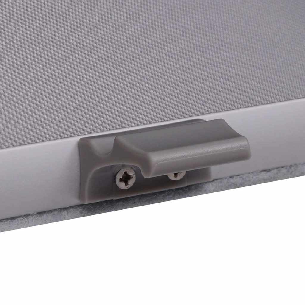 Verdunkelungsrollo Grau FK06 Dachfenster mit Aluminiumrahmen, 493 x 992 mm, Polyester Thermo Rollos mit Sichtschutz, Hitzeschutz, Klemmen und Montagezubehör für Schlafzimmer Büro