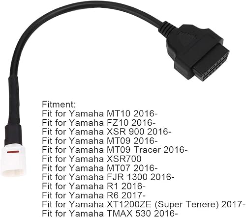Miniatura 3 de Cable de escáner de motocicleta, cable de diagnóstico de 4 pines a Obd2, cable de diagnóstico de escáner de motocicleta, cable de diagnóstico de