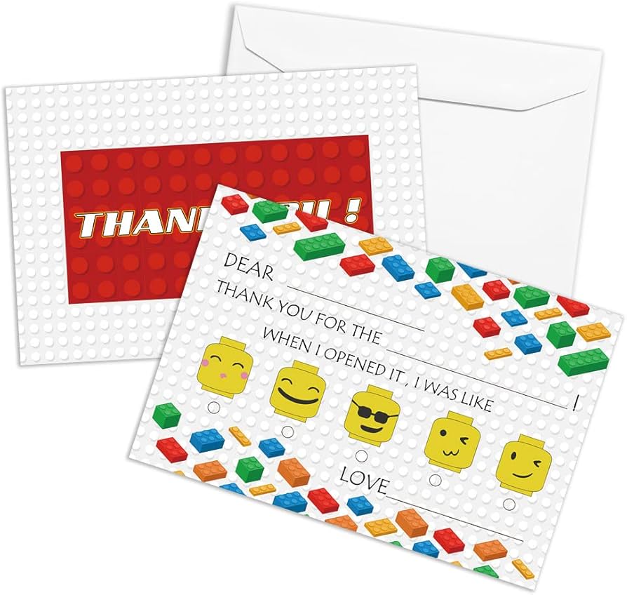 amazon-com-qofo-building-blocks-fill-in-the-blank-thank-you-cards-thank-you-notes-gender-neutral-thank-you-cards-for-boys-girls-birthday-party-event-or-holiday-use-thank-you-notes-with-envelopes-set-of-25-gxk10