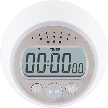 Taylor Digital Timer Counts Up and Down for School, Learning, Projects, and Kitchen Tasks, Super Loud Digital Timer, Gray