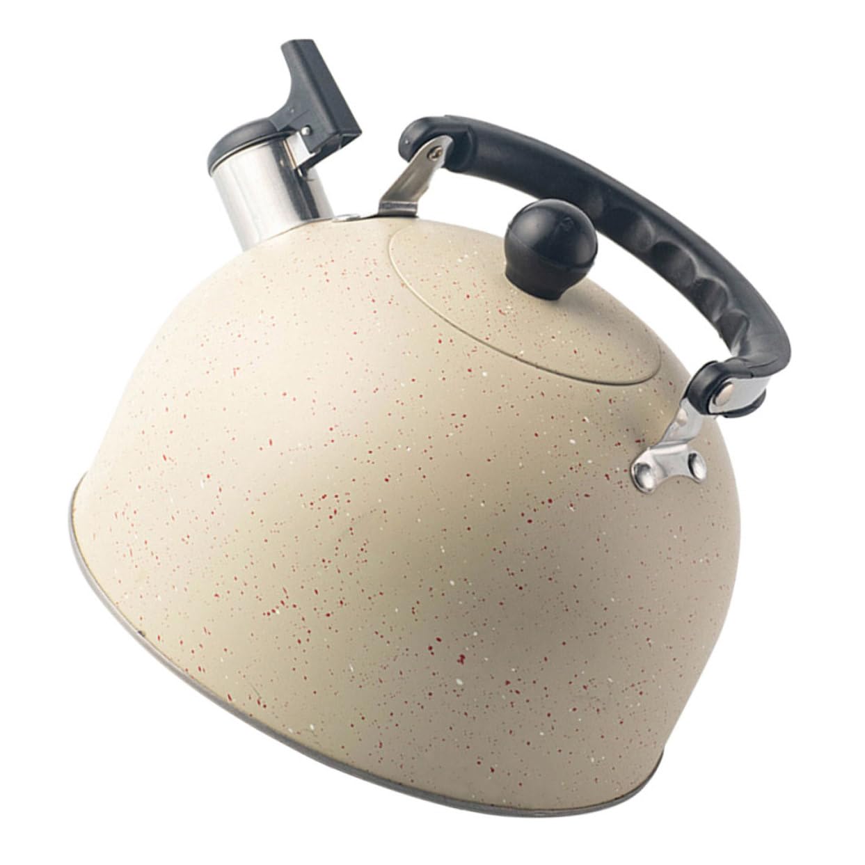 Hoement Stainless Steel Kettle Teal Tea Kettle Pot for Restaurant Stainless Steel Stovetop Kettle Stainless Steel Tea Pot Kettle Water Boiler Whistling Retro Teapot 3l Heating Small Teapot