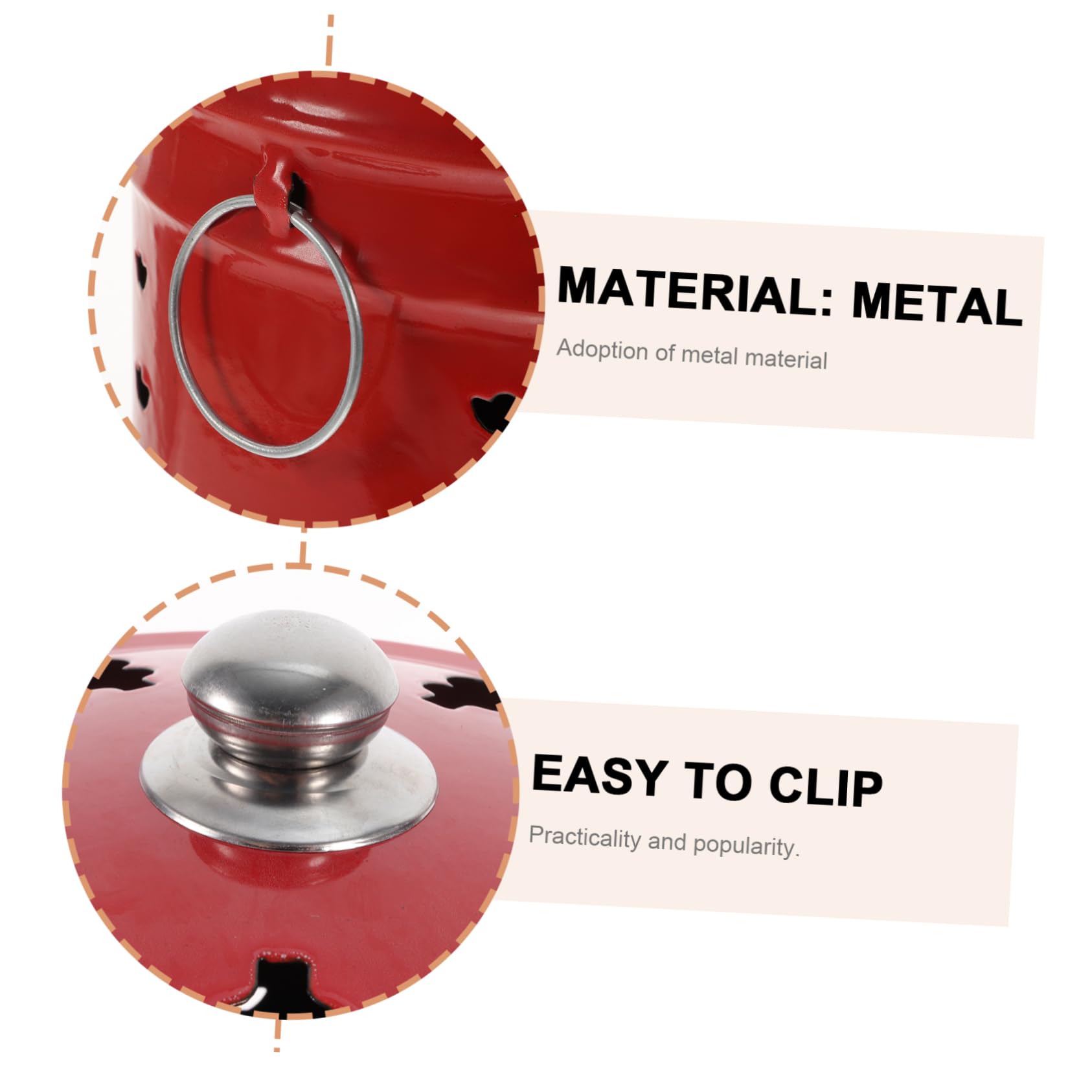BESPORTBLE Cubo Incinerador de Esmalte Rojo Ventilación para Mejorar la Combustión, Adecuado para Adoración y Mantener el Hogar Ordenado en Celebraciones Estilo Aleatorio