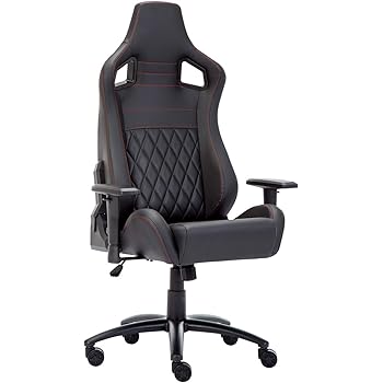 Chaise De Gamer Siege De Gaming Inclinable Fauteuil De Bureau En Similicuir Noir Amazon Fr Cuisine Maison