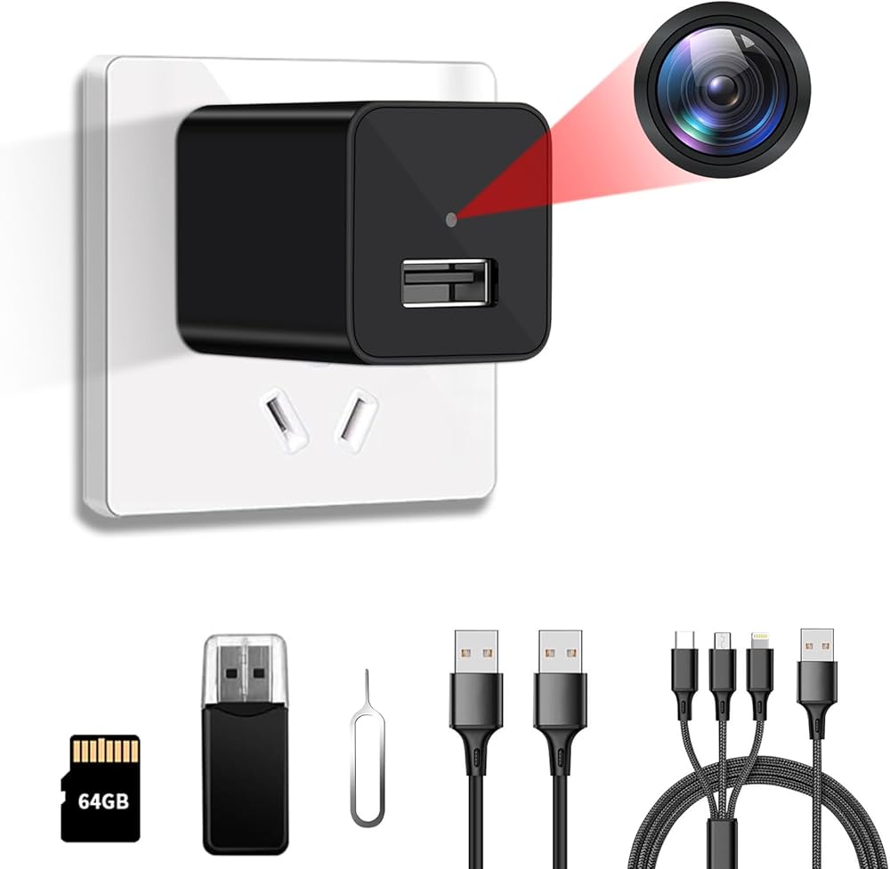 Amazon.co.jp: CLYZSTU 隠しカメラ 1080P小型カメラ USB充電器型