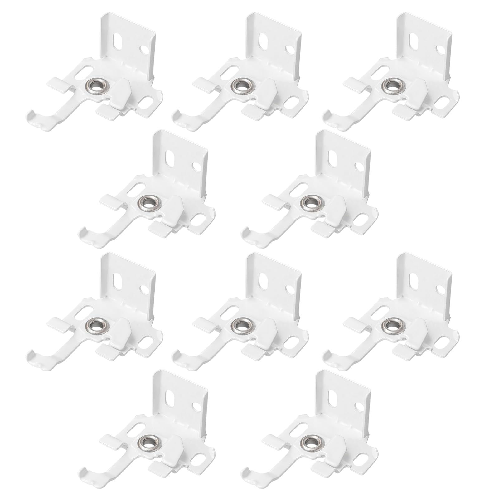 10 PCS Roman Blind Fitting Brackets for 25mm Top Rail, Metal Mounting Clips Heavy Duty Shutter Support Brackets for Installation and Repair