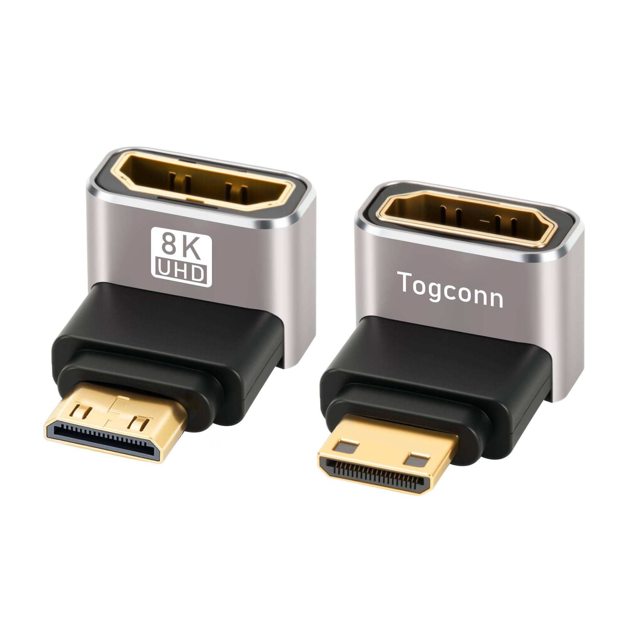Amazon.com: 90 Degree Mini HDMI to HDMI Adapter 2 Pack, (Up and