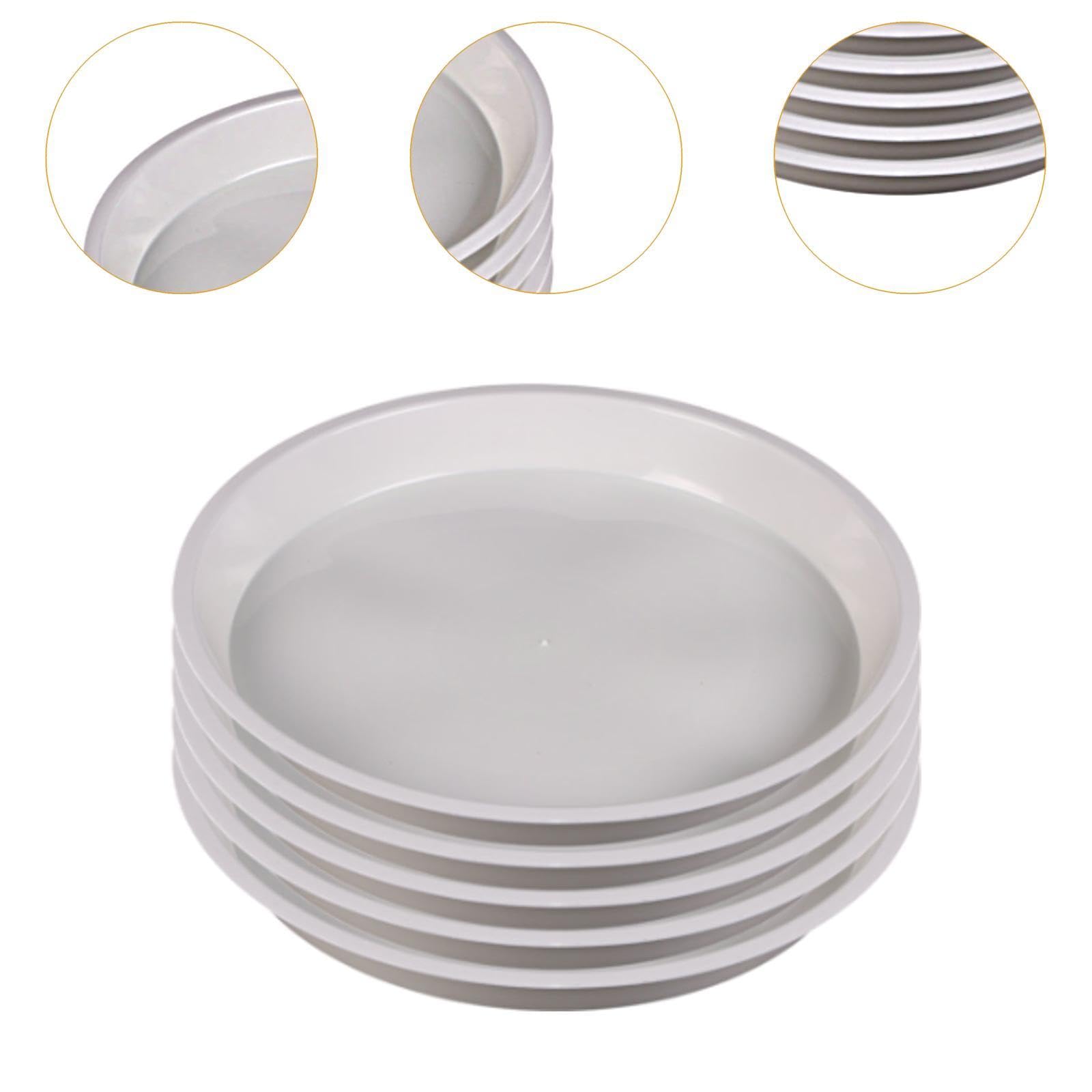 FUOAUYK Pflanzenuntertassen Set – 5 Stück, Bis 45,7 Cm Durchmesser | Große Tropfschalen Für Topfpflanzen