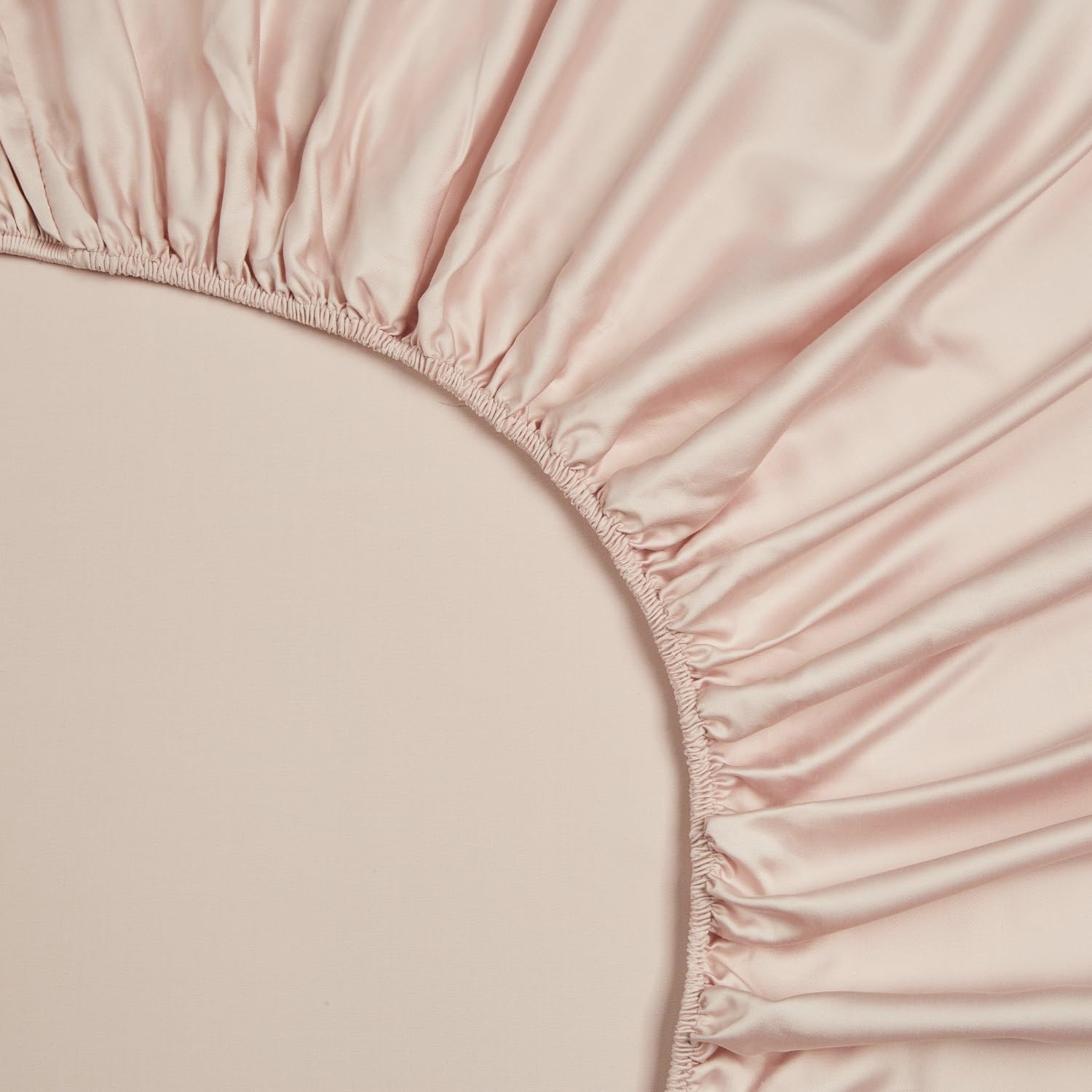 Luofanfei Drap Housse 160x200 Rose Lyocell Bambou Bonnet 30 cm Unie Motif Drap de lit Tencel Soie Lisse Soyeux Brillant Adulte Uni Drap-Housse 160 x 200cm Respirant pour Matelas Épais