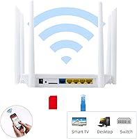 Vista 6 de AC1200 Router de módem 4G LTE desbloqueado de doble banda con ranura para tarjeta SIM, WiFi de malla de 1200 Mbps, chipset Qualcomm EC25-AFX