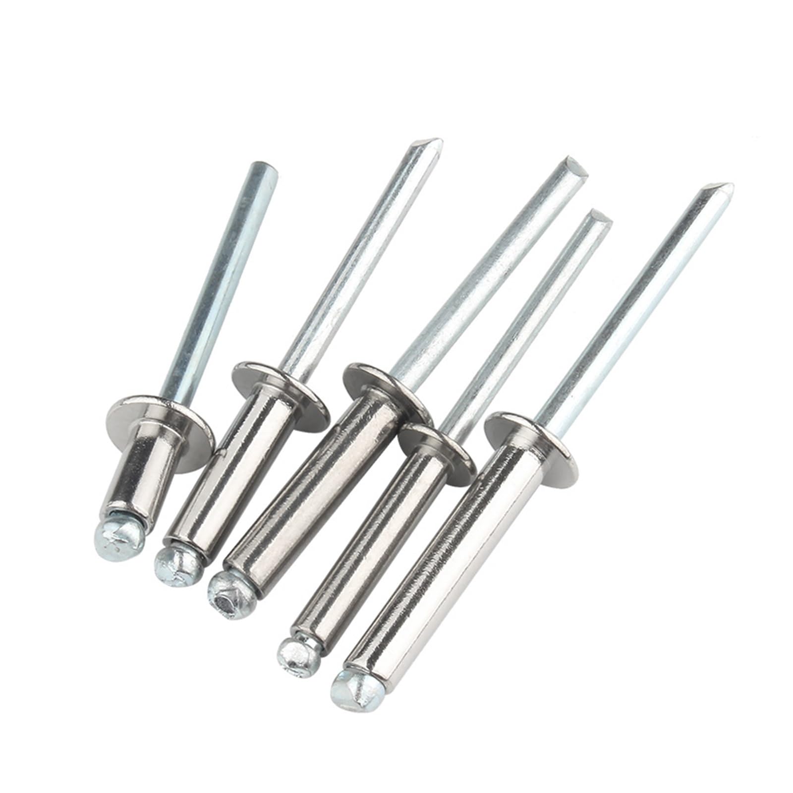 Rivets aveugles en aluminium, 50 pièces M3 M3.2 M4 M5 304 Rivet aveugle rond en acier inoxydable(M4 X 6mm)