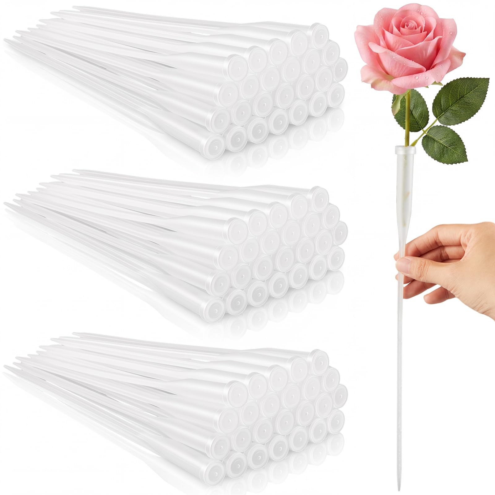 Tessco for you 90 Pcs Floral Water Tubes 12 Inch Clear Floral Tubes