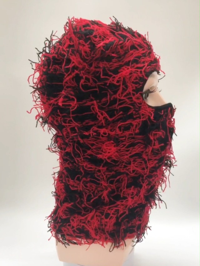 yolrdiw 2 Pieces Winter Distressed Balaclava Knitted Ski Full Face