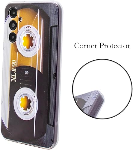 Miniatura 2 de Compatible con Samsung Galaxy A14, funda delgada de doble casete retro a prueba de golpes, suave, funda protectora para Samsung Galaxy A14,