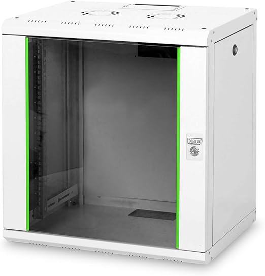 Intellinet Armadio Di Rete, Montaggio A Parete (standard), 9U, Profondità 450 Mm, Nero, Piatto, Max 60 Kg, Porta In Metallo E Vetro, Pannello Posteriore, Lati Rimovibili, Adatto Anche Per L'uso Su - Foto 3