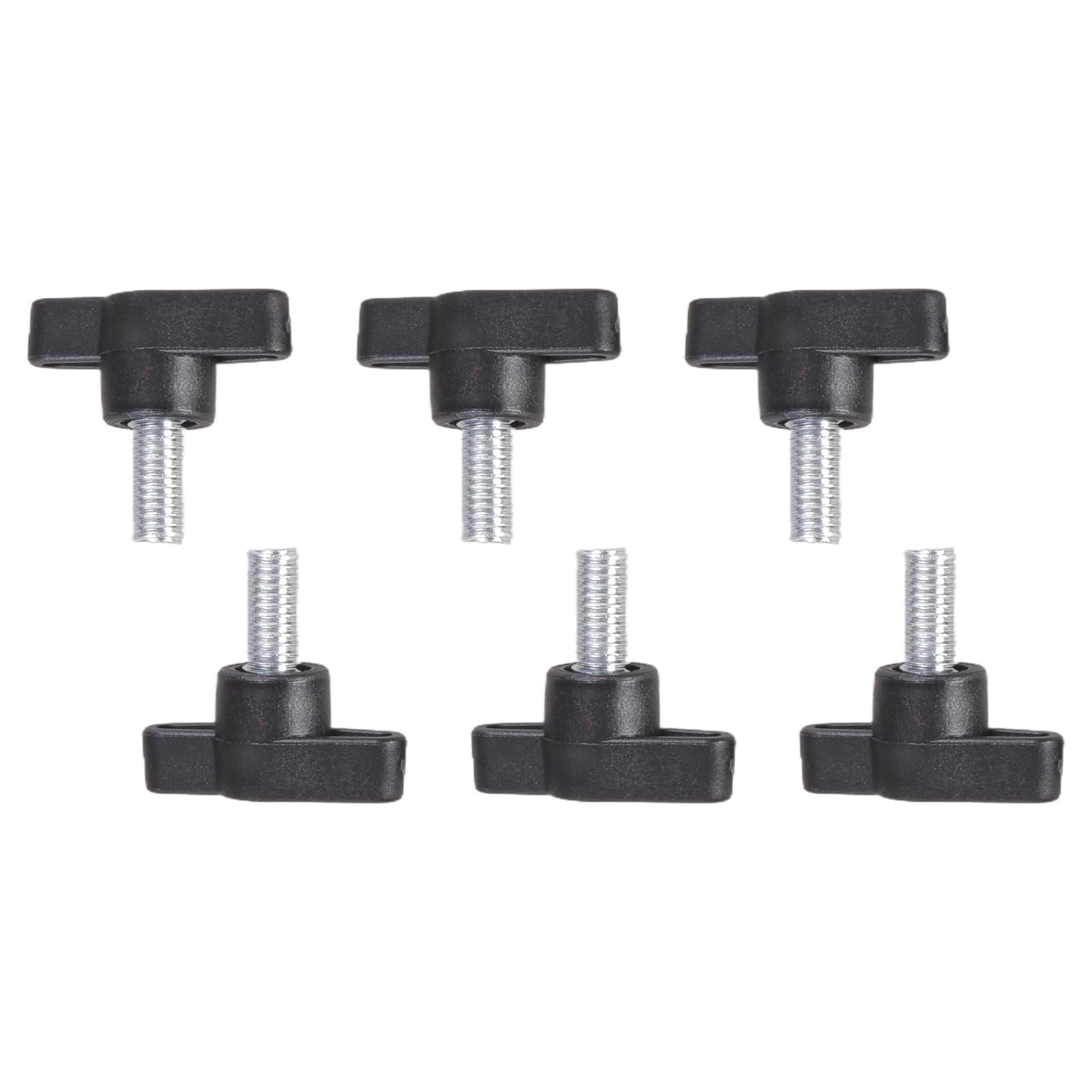 Alloneslife M8x20 6Pcs Rustproof Fastening Screws Handle Carbon Steel Hand Bolts Secure Fastening Frequent Adjustments For Ergonomic Hand Bolts Furniture Assembly