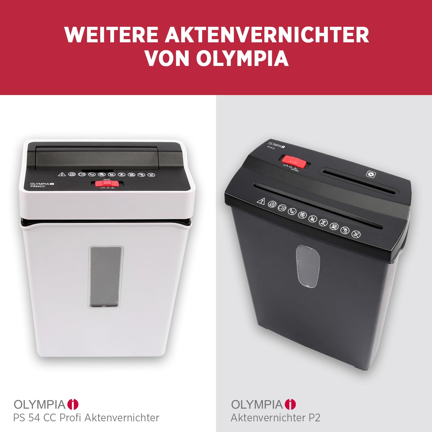 OLYMPIA PS 16 Pro trituratore documenti nero | Trituratore di carta compatto per la casa | Trituratore a strisce | Shredder carta | dispositivo di triturazione carta
