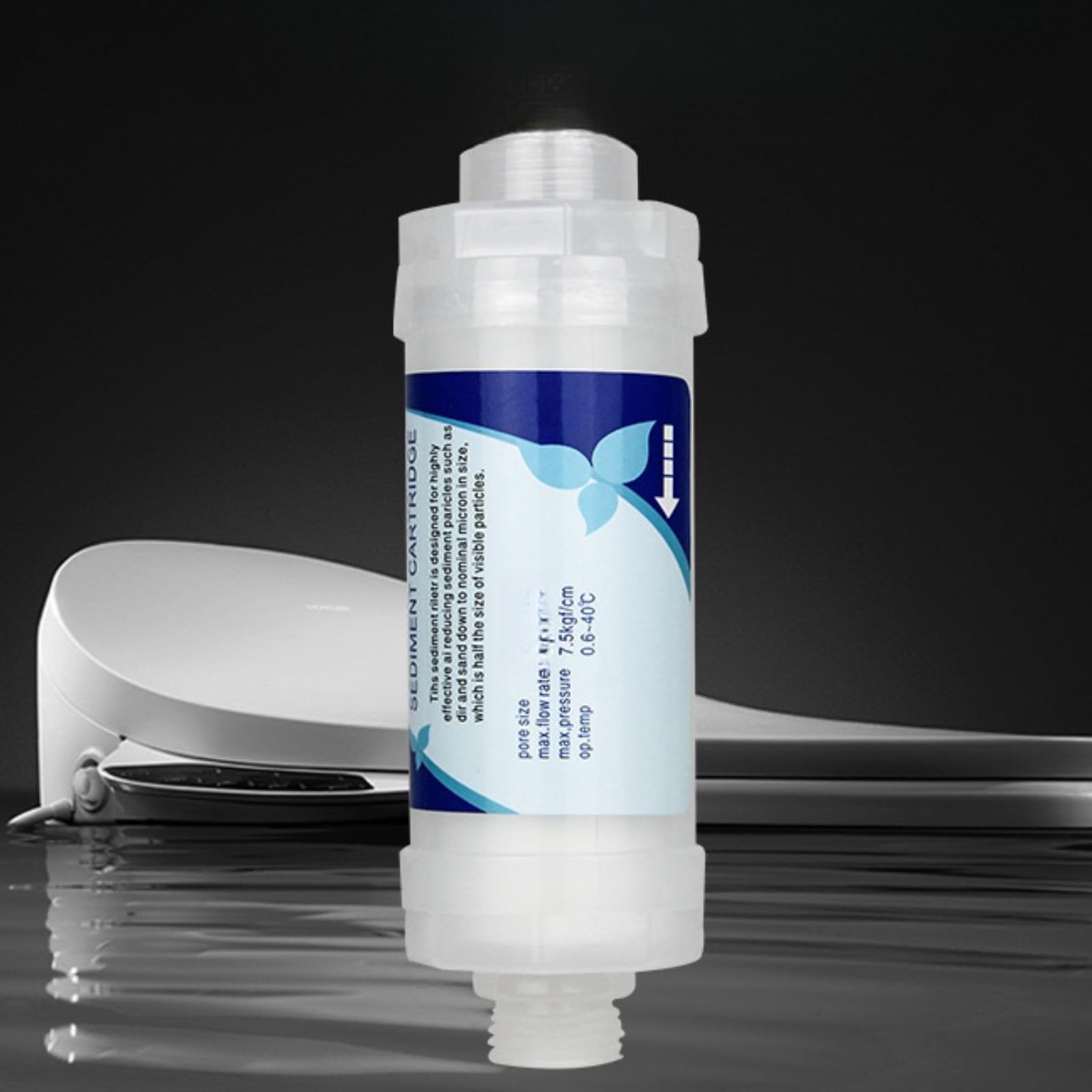 Shower Filter for Hard Water Shower Filter, ZCXSHKA High Precision Universal Shower Water Filter, 5 Micron PP Cotton Cartridge Reusable Bathroom Bathtub Shower Head Filter