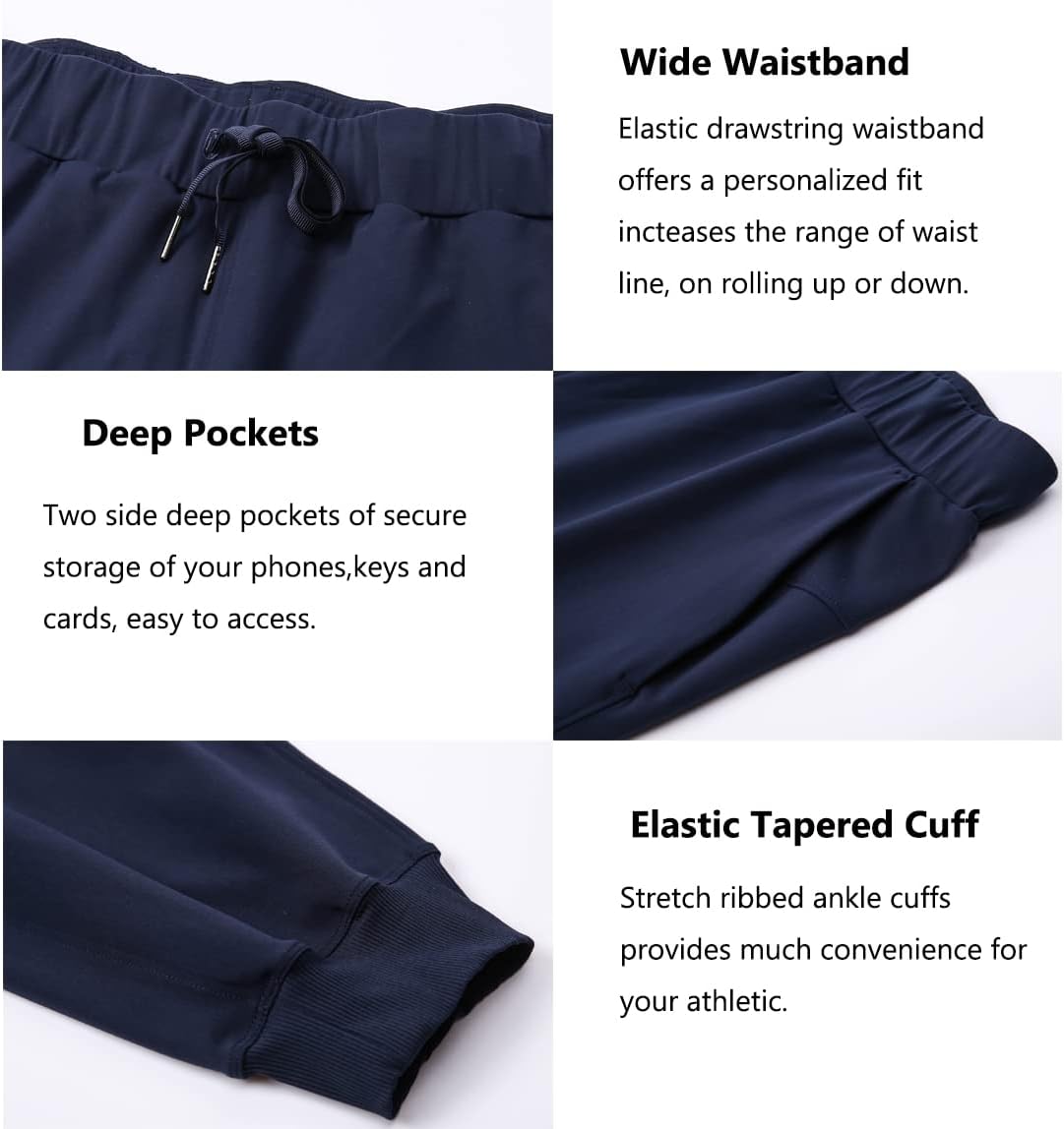 Women's Athletic Joggers Pants with Pockets Drawstring Running Sweatpants for Workout Jogging Lounge - Image 4