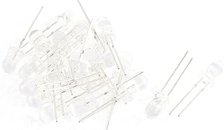 20pcs Round Diodes Bright Red Yellow Light-Emitting Diode LED Schottky Diodes Bulb Tube Crystal diodes