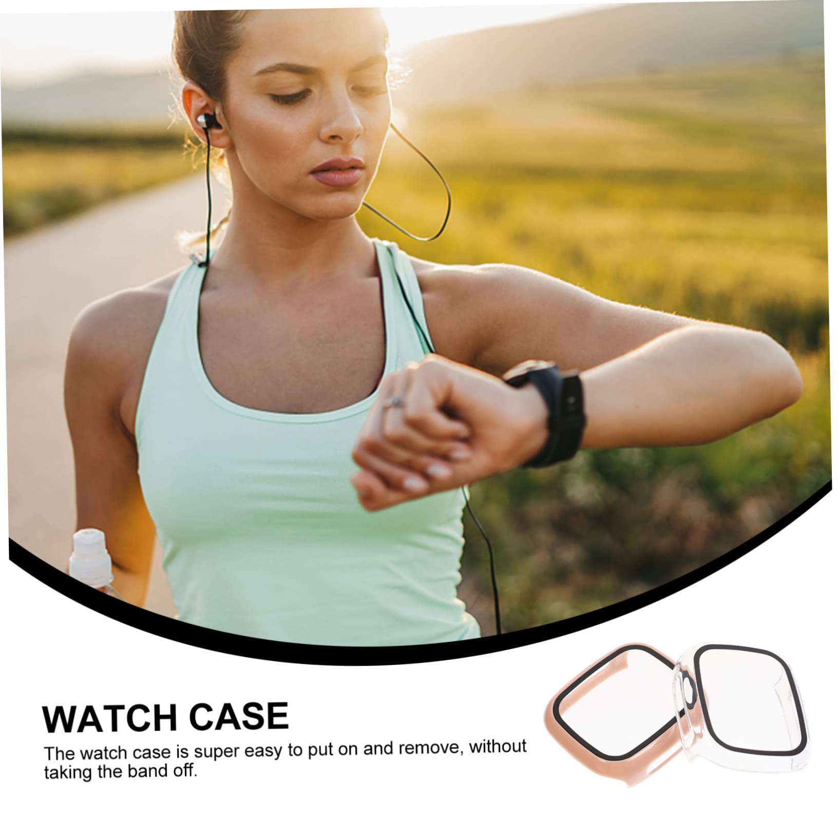 OSALADI 8pezzi Cover Protettiva Per Orologio Protezione Schermo Pc Pellicola Temperata Trasparente e Facile Installazione e Accesso Pulsanti