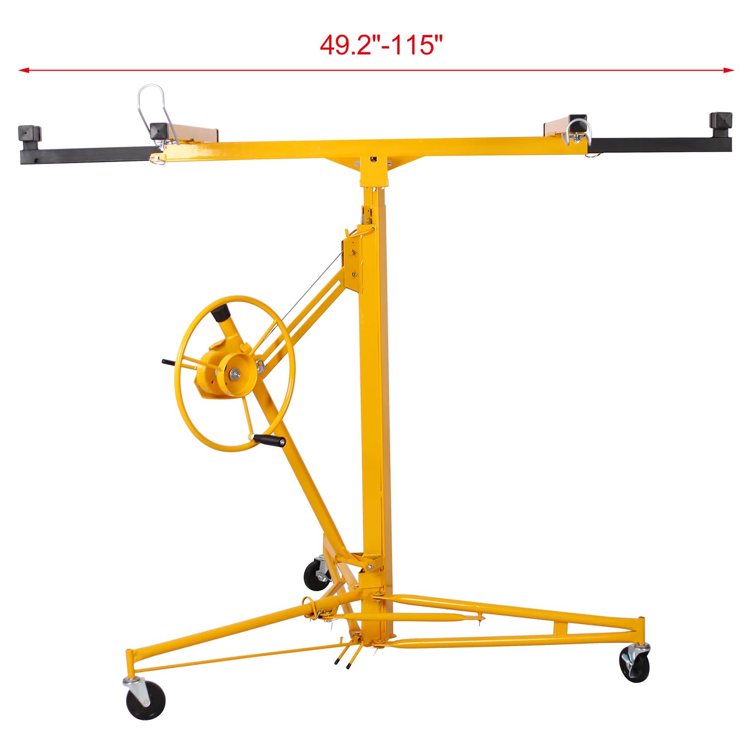 Drywall Panel Hoist Drywall Lift Rolling Panel Hoist Jack Lifter 16ft Yellow Color