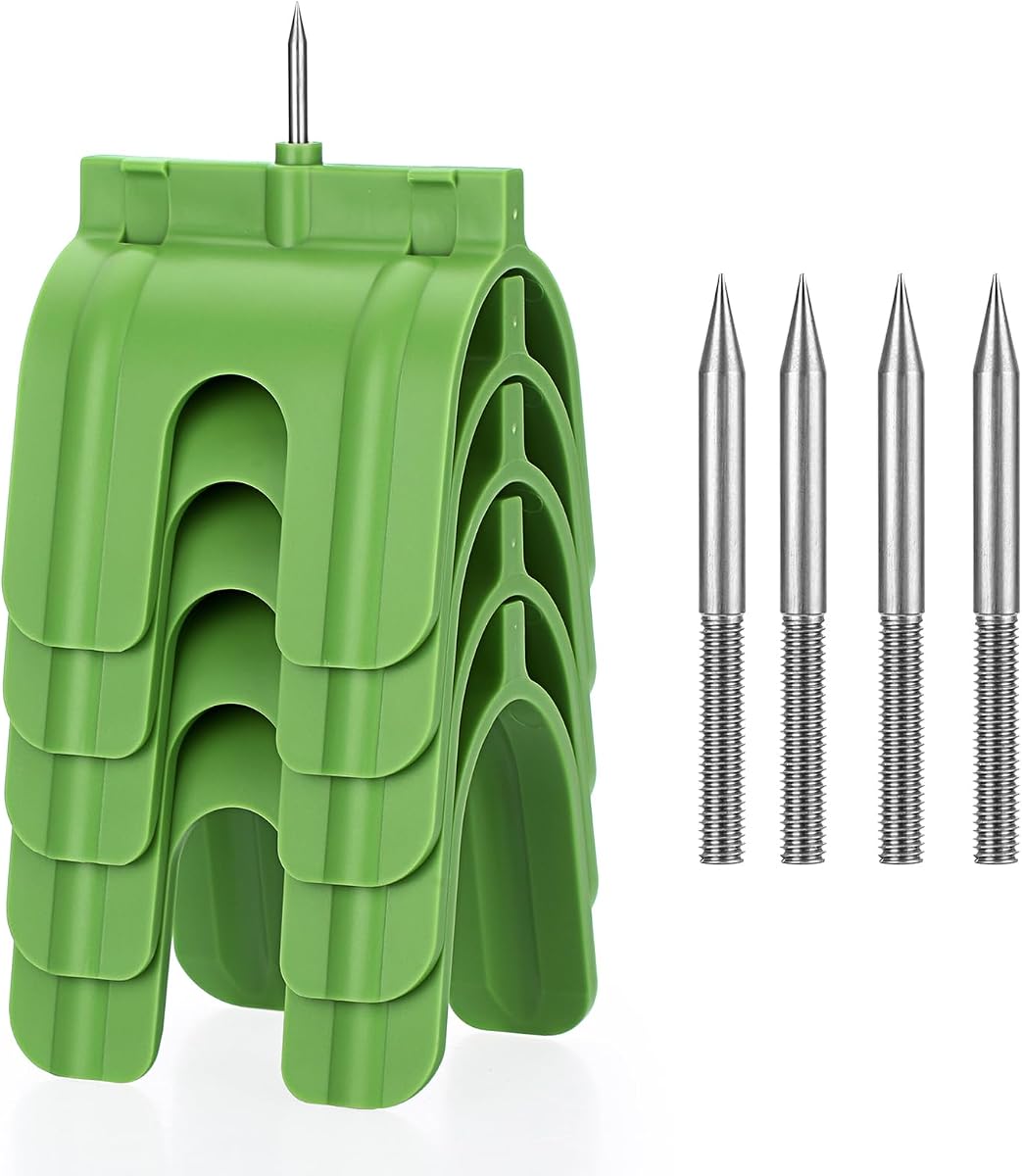 Sumnacon 5 Pcs Drywall Outlet Marker, Drywall Marking Tool, Green | Sturdy Plastic Drywall Tools with Screws for Electrical Outlets Electric Wire Protection Made