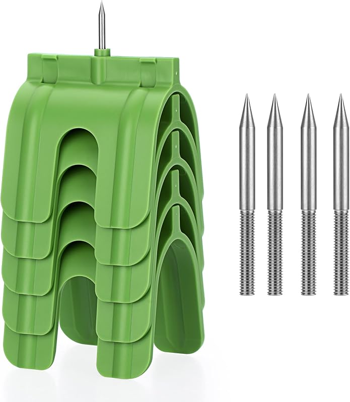 Sumnacon 5 Pcs Drywall Outlet Marker, Drywall Marking Tool, Green | Sturdy Plastic Drywall Tools with Screws for Electrical Outlets Electric Wire Protection Made