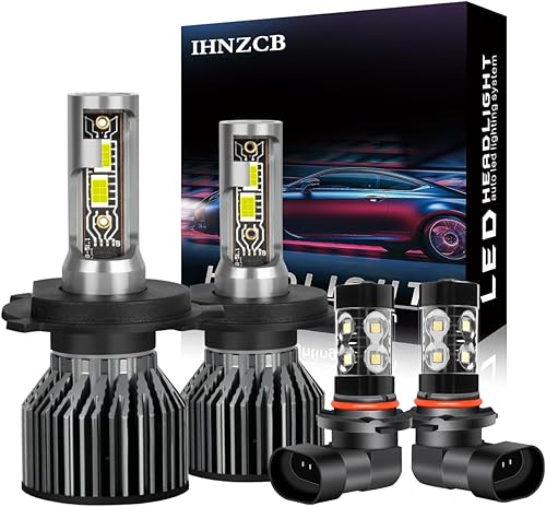 Bombillas LED para faros delanteros compatibles con Toyota Tundra 2000-2006 Combo H49003 High Low Dual Beam LED + kit de bombillas LED antiniebla