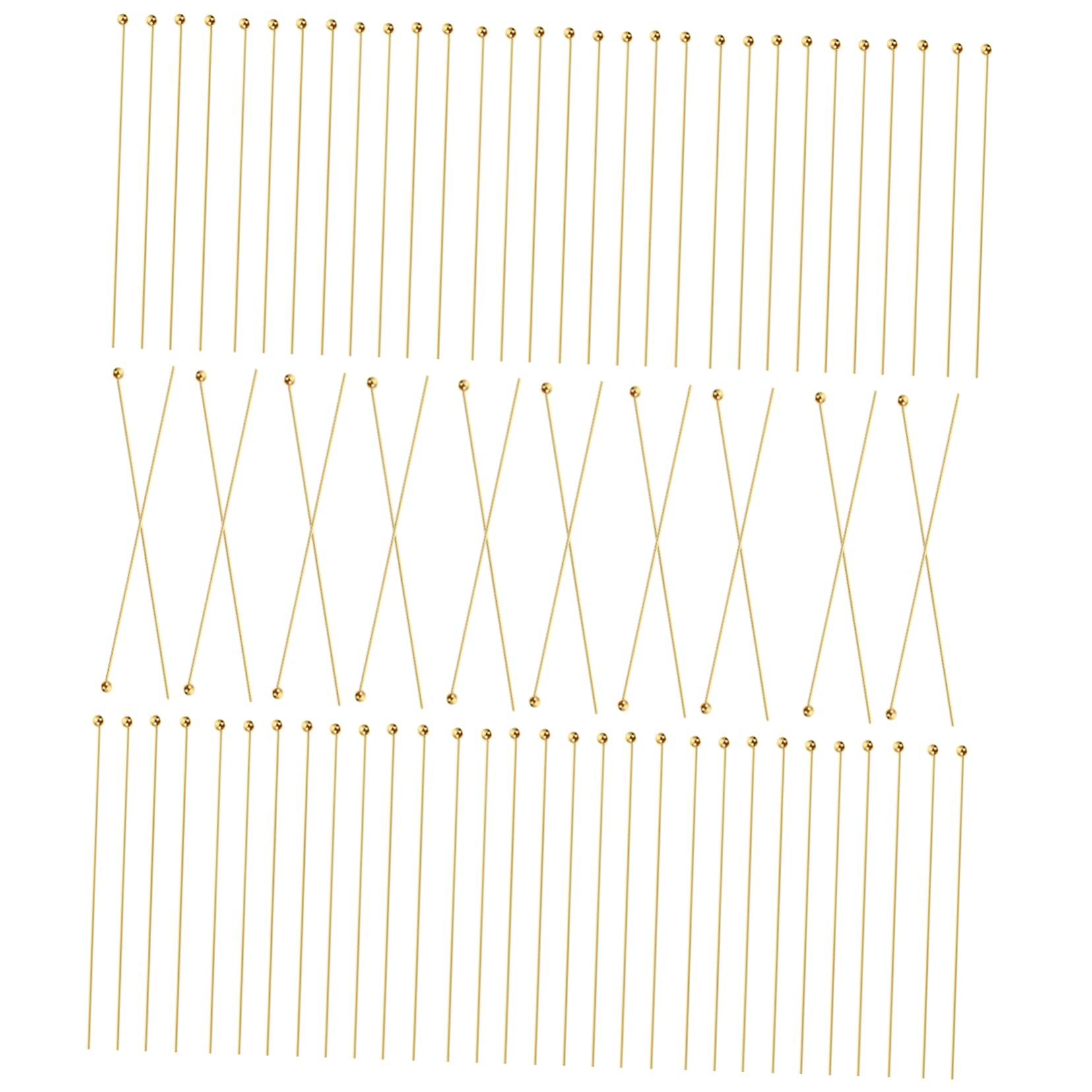 Hohopeti DIY Ball Pins Set Beading Embroidery Ball Pins Bead Head Jewelry Making Tool Tube Beads for Jewelry Making