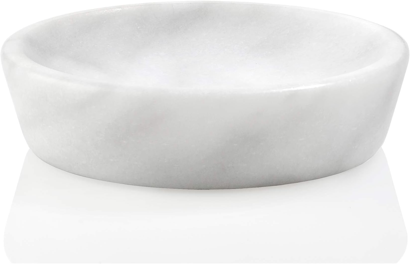 Andrea House BA65041 Marble Soap Dish – White/Grey
